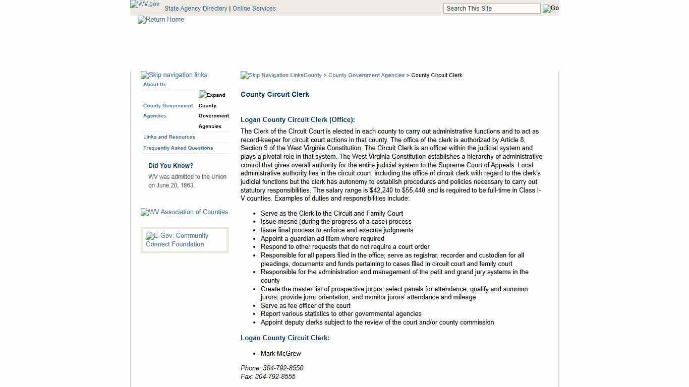 County Circuit Clerk